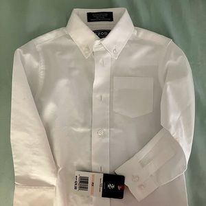 NWT IZOD Boys Button Down White